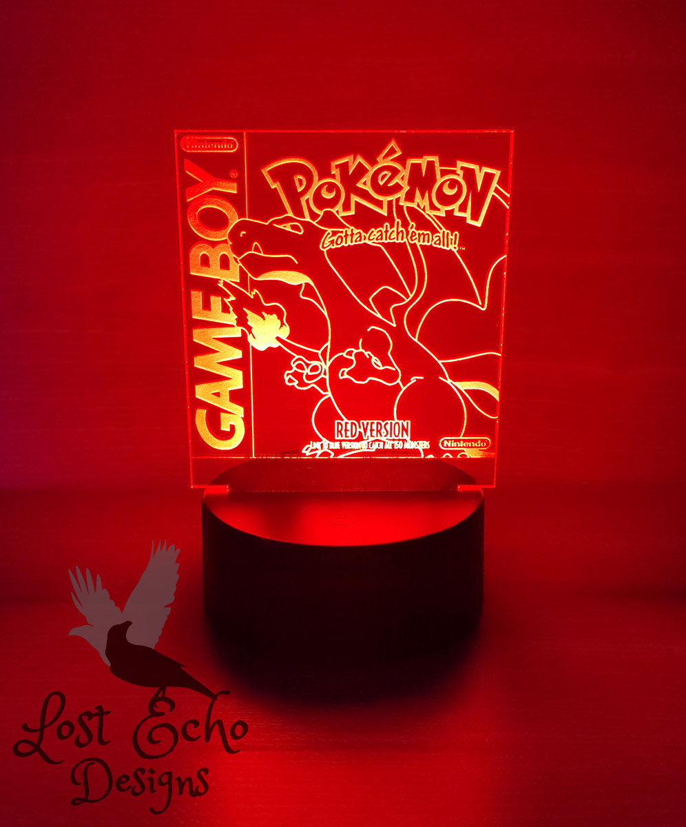 Charizard - Pokemon RED - LED Lamp - LostEcho Designs